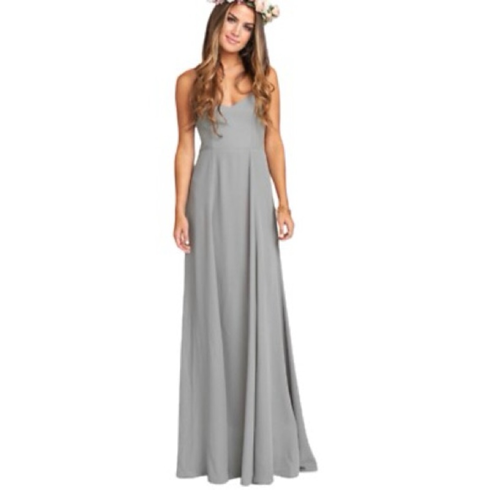 Show Me Your MuMu Gray Maxi Dress